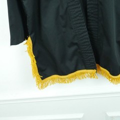 Kuk Sool Won Size 3 Instructors Uniform Korea Patch Martial Arts Gold Fringe