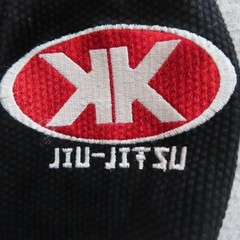 Kozen Official Jiu Jitsu Unisex A3 Black Red Kimono Standard Fighter Embroidered