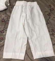 Karate Martial Arts Uniform Size 0000 Child Youth -Tunic Pants Belt White New