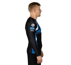 Fuji Mount MMA BJJ Jiu-Jitsu LongSleeve Long Sleeve LS Rashguard – Blue