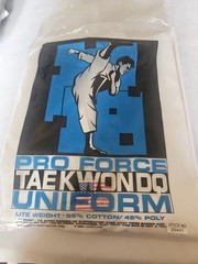1994PRO-FORCE Ultra Taekwondo Uniform Liteweight, Size 4, 55/45 Stock No. 26441