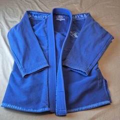 Hayabusa Keikogi Blue Jiu-Jitsu Gi A1 Martial Arts Uniform Top Only Size A1