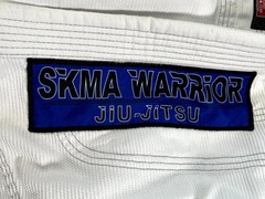 Break Point SKMA Warrior Jiu-Jitsu Kimono Jacket Mens A0 White Cotton Open Front
