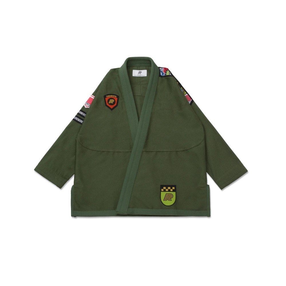 Ap New 450gsm A2 BJJ Albino and Preto Fundamenta Olive Green „With Bags”