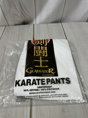 New Proforce Gladiator Lightweight Karate Pants #0 WHITE Martial Arts TKD