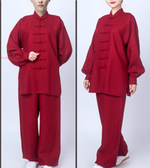 Men Women Linen Tai chi Uniforms Kung fu Suit Martial arts Wing Chun Clothes Set