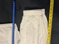 Taekwondo Uniform White Fabric Top Pants Belt Adult Black Belt Institute Size 7