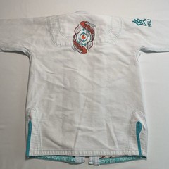 FLUORY Koi Fish Brazilian Jiu-Jitsu Kimono Women Size F1 Grappling Fighting