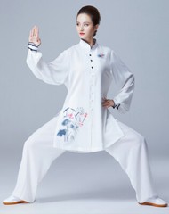 Women Tai Chi Clothes Wushu Clothing Martial Art Uniform Kung Fu Dress Long