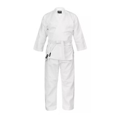 Karate Uniform Martial Arts Gi Premium Quality 8oz Poly Cotton with White Belt