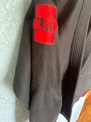 Elite Sports Brazilian Jiu Jitsu BJJ Gi Jacket Black Red Technical Fight Wear F2