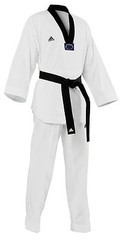 adidas Taekwondo Martial Arts Uniform Dobok Black-V Neck