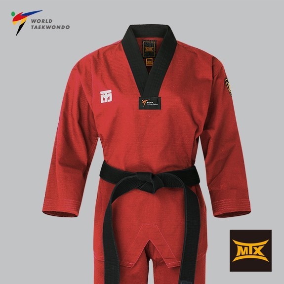MOOTO MTX Slate Red Taekwondo Dobok Color Uniform WT Approved Performance