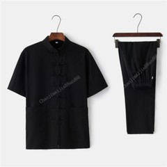 Chinese Tradition Martial Arts uniform Kung Fu Tai chi cotton linen Tang Suit