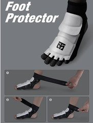 MOOTO Taekwondo XTERA 2 Foot Guards Protector WT Approved New Sizes