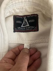 Gracie Jiu-Jitsu Official Gi 100% Cotton White Adult Unisex 4/170 Gi and pants
