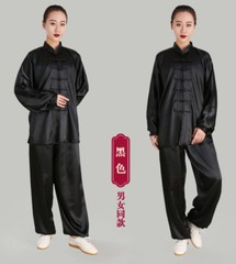 Chinese Kung Fu Tai Chi Silk Uniform Martial Arts Wushu Wing Chun Sets Unisex