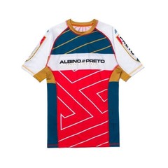 Albino and Preto BRG Comp Rash Guard SS training Short (SET) No Gi Competitor