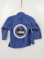 Equipe Storm Kimonds Jitsu Wrap Boys Size Y3 Blue Martial Arts 100% Cotton
