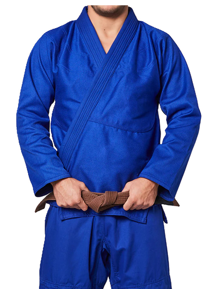 Martial Sports Essential Kids Brazilian Jiu Jitsu Gi Uniform – Blue – Free Belt