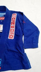 Gracie Barra Storm Kimonos Gi Jiu Jistu Blue Kids Size Y2 EUC UFC MMA Top