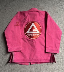 Gracie Barra Equipe GB Edition Lite Kimono Brazilian Jiu-Jitsu Gi PINK Youth Y3