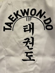 NWT Adidas Taekwondo ITF Black Belt Champion Uniform WH/BK adiTITF02 Sz 180