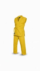 Sleeveless Yellow Karate Gi | Lightweight Martial Arts Training Uniform