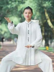 Tai Chi Uniforms Kung Fu Clothing Martial Arts Clothes Wushu Wrinkle Free Blue