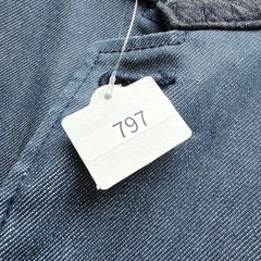 SCISSORMAN Kurashiki Denim Judo Uniform-Style Long Coat With Engraved Buttons