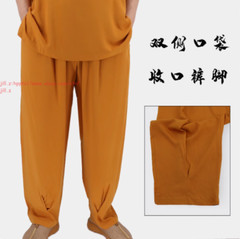 Cotton Meditation Buddhist Monk Sleepwear Summer Shaolin pajamas Set Underwear