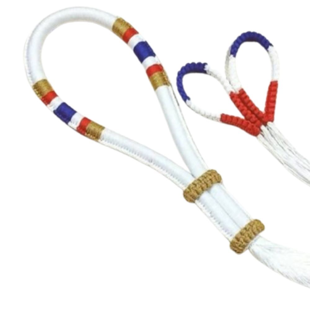 Mongkol Prajiat Muay Thai Boxing Traditional Color White Set Headband And Armban