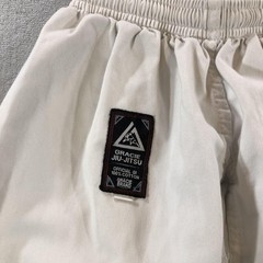Gracie Jiu-Jitsu Kids Gi Pants 00/120 White 100% Cotton Official Gi Youth BJJ