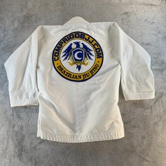 Classic Kimono Youth Y0 Brazilian Jiu Jitsu Gi White Belt CompridoBJJ Patch
