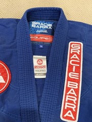 Gracie Barra Equipe Kids Jiu-Jitsu Gi Set Jacket Pants Blue Size Y4-TRAIN-LITE