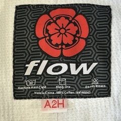 Flow Kimonos Air Brazilian Jiu-Jitsu Martial Arts MMA Jacket Cotton Sz A2H White