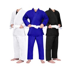 Kids Bjj Gi Black, Blue & White