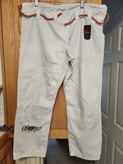 Flow Kimonos Air Gi A1 White BJJ Ultra Lightweight Jiu-Jitsu Kimono RIPSTOP