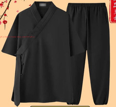 Summer Wudang Taoist costume Chinese Clothing Hanfu Wear Kung Fu Tai Chi Uniform