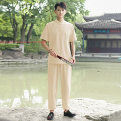 Women Men Cotton Linen Tai Chi Kung Fu Suit Morning Exercise yoga Clothing Sets