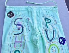 Camp High Collective x Shoyoroll Green Jiu Jitsu Gi Kimono Pants A1 Hand Colored