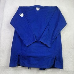 KINGZ Kimonos Kore GI Blue Long Sleeve Size F4 Jiu Jitsu BJJ MMA