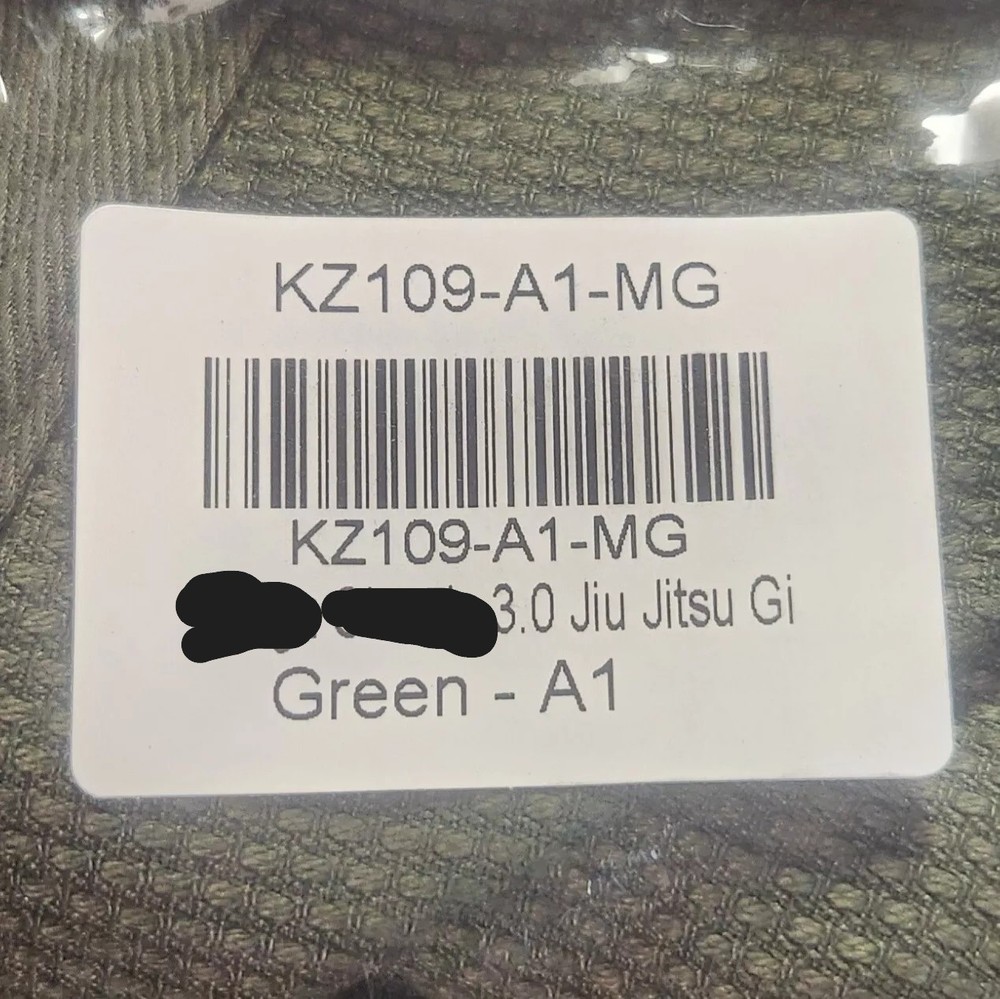 Jiu Jitsu Gi Green KZ109 A1 A3L Adult Uniform