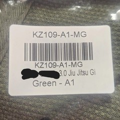 Jiu Jitsu Gi Green KZ109 A1 A3L Adult Uniform