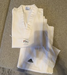 Adidas Taekwondo Uniform White Collar 140cm