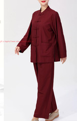 Women Men’s Shaolin Buddhist Monk Meditation Kung Fu Uniform Tai Chi cotton Suit
