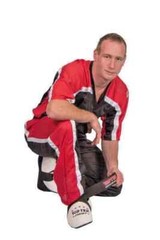 TOP TEN DON WILSON KICKBOXING KARATE ULTRALIGHT MESH 1605 BLACK/RED Uniform GI