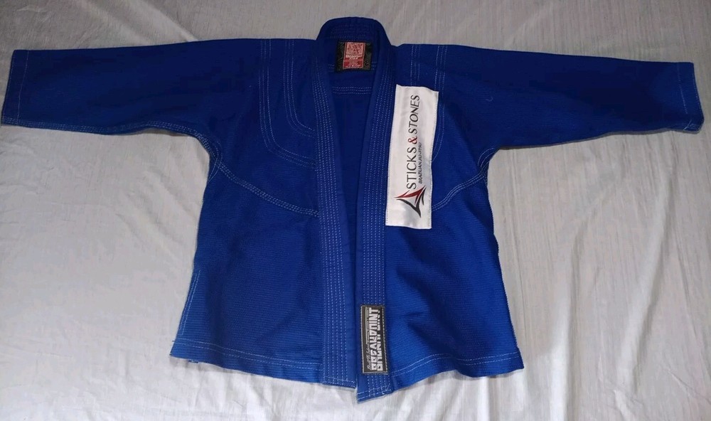 Kid’s Blue Breakpoint Brazilian Ju-Jitsu Gi K1. Sticks And Stones 3