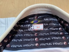 Brazilian Jiu Jitsu Neutral Grounds A2 Kimono Long Beach Gi Helio Gracie White