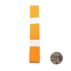 Mizuno Judo Karate Belt Orange Size 3 Cotton Twill Weave New 22JV9A18